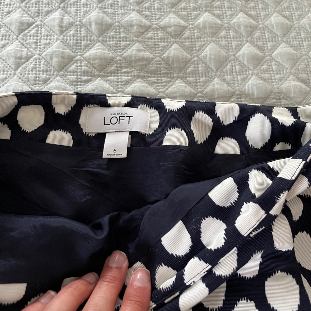 Ann Taylor Loft Polka Dot Skirt - Picture 3 of 3